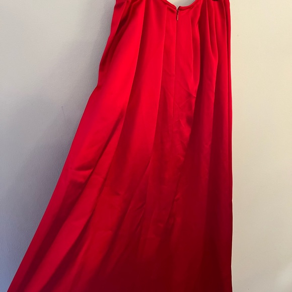 GORG RED Carmen Marc Valvo full length formal BALL SKIRT size 14 holiday perfect - Picture 3 of 3